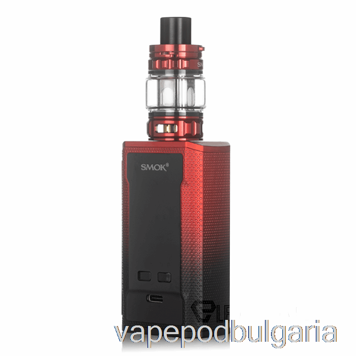 Vape 10000 Дръпки Smok R-kiss 2 200w Starter Kit Black Red